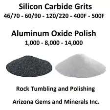 Rock Tumbling Grit Silicon Carbide 46 Grit thru 14,000 Polish 1 LB thru 20 LB