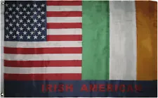 3x5 USA Ireland Irish American Friendship Nylon Poly Blend Flag 3'x5' Banner