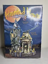 Spooky Animated Haunted House with Original Box & Lights Halloween Decor