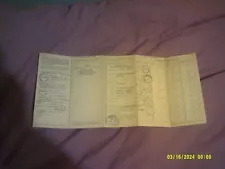 old log book for BSA A10 goldenflash 1955