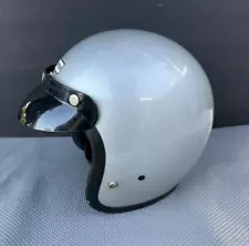 Rare Vintage Simpson Snell 1975 Motorcycle Drag Racing Helmet Gray 7-5/8