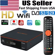 H.265 FREE TO AIR FTA DVB-S/S2/S2X SATELLITE RECEIVER SAT DISH DECODER YOUTUBE