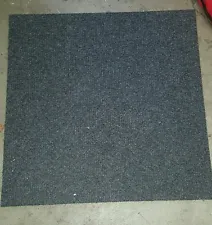 Grey Carpet tile squares 19 3/4x 19 3/4x 1/4 Lot of 10