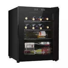 16 Bottles Compressor Wine Cooler Refrigerator w/Lock Freestanding Wine 41-64°F