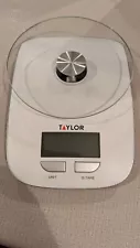 Glass Platform Digital Kitchen Scale (White)