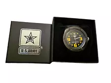 U.S. Army Wristwatch, Stainless Steel Caseback, Japan Movement, Water Resistant