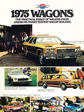 1975 Chevrolet Chevy Wagon Sales Brochure - Caprice Impala Malibu Chevelle