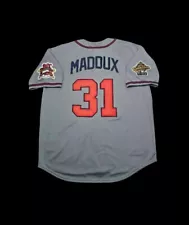 Greg Maddux Atlanta Braves Jersey 1995 World Series Throwback Stitched NEW SALE!