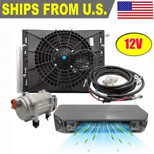 12000 BTU 12V Car Truck RV Air Conditioner Heat&Cooling 2 in 1 Underdash A/C Kit