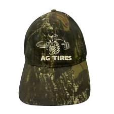 Mossy Oak Hat Cap Camo AG Tires Tractor Strapback Adjustable Outdoors Camouflage