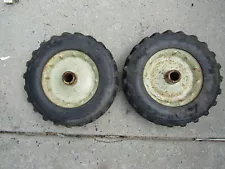 2 Troy-Bilt Tiller Pony solid tires on wheels