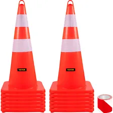 VEVOR 12PCS 28" Orange Safety Traffic Cones Trucks and Road Safe Parking Cone