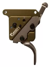 Timney Elite Hunter Straight Trigger Green/Nickel Finish For Rem - 51716V2