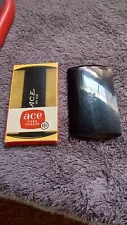 Vintage Ace No 410 Hard Rubber Comb With Box Made in USA