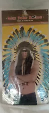 Indian costume headdress feathered New In Pkg