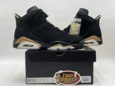 Air Jordan 6 Retro DMP 2020 Size 9 Authentic Rare Used Gold Black Aj6