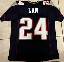 Ty Law New England Navy Blue Football Jersey Mens Size XL Stitched