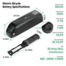 48V 20Ah EBike battery lithium Li-ion Battery PACK for 1000W 1200W E Bike ebike