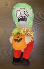 Plants Vs Zombies Halloween Plush Pumpkin Decoration 12 Inches