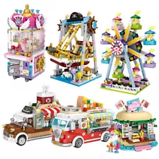 LOZ Amusement Park Mini Street Stores Truck Building Blocks Set Model Kit Boxed