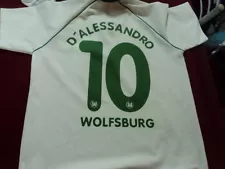 vintage soccer Jersey Retro d'alessandro wolfsburgo size L