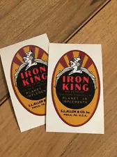 Planet Jr. Iron King Decal for seeders and cultivator 2 for 1 price free ship