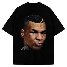 Mike Tyson T-Shirt Young Mike Tyson Portrait Custom Graphic Tee