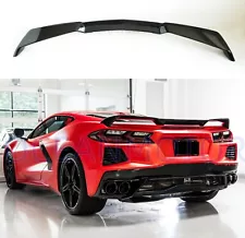 For 2020-2023 Corvette C8 Z51 Style PAINTED Glossy Black Rear Trunk Wing Spoiler