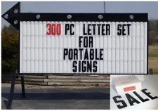 8″ Flexible Plastic Marquee Sign Letters for Outdoor Changeable Signs Condensed