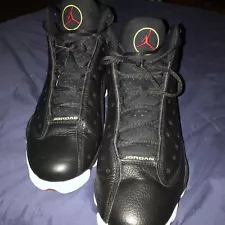 Air Jordan 13 Retro size 14’s Black and White design.