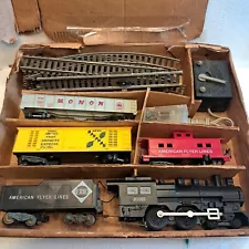 VTG 1960's Gilbert S Gauge American Flyer Electric Train Set Made USA in BOX