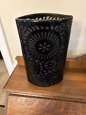 Collectible Black Glass Vase