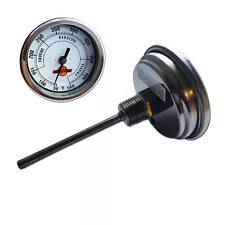 LavaLock® 3" INSULATED charcoal smoker pit grill Thermometer BBQ 4 in. Long Stem