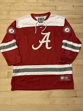 Alabama Hockey Jersey SEC NCAA Large Roll Tide Crimson Tide