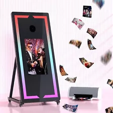 Magic Mirror Photo Booth with Capacitive Mini PC & DSLR Support 65 "