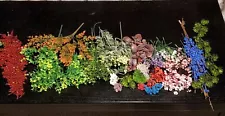 Huge Lot of Artificial Plants & Flowers for Crafts Dollhouse Plants