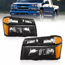 For 2004-2012 GMC Canyon Chevy Colorado Pair Headlights Front Bumper Lamps (For: GMC Canyon)