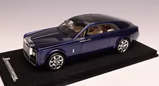 1/18 AB Models Rolls Royce Sweptail in Dark Blue Suede Base limited 99 pieces