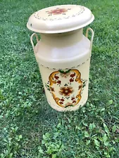 VINTAGE DECORATIVE 5 GALLON MILK CAN,CREAM CAN CLEAN INSIDE