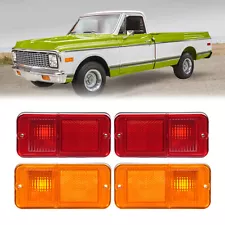 Front Rear Side Marker Lights Set For Chevrolet GMC C/K Pickup Trucks 1968-1972