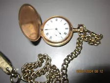 Elgin Pocket Watch w/ Knife and 12” Chain, Please Read Listing, No Returns