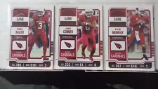 ARIZONA CARDINALS 2023 Panini Contenders Game Ticket Red Foil Team Set of (3)