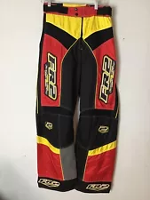 FXR FACTORY RACING WINTER SNOW PANTS RED BLACK YELLOW SIZE MENS 34 NITRO MX