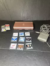 Weekend Sale Nintendo DS Lite Metallic Rose Tested& Works,Charger,9 Tested Games