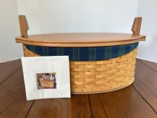 Longaberger 2004 Collectors Club Family Legacy Basket Liner Protector Lid Combo