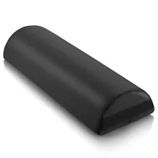 9" Massage Table Jumbo Half Round Bolster Pillow Headrest Cushion - Black