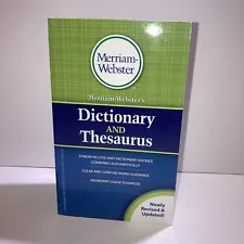 Merriam-Webster's Dictionary and Thesaurus New Edition Mass Market Paperback