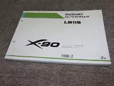 Y Suzuki X 90 LB11S parts catalog 2nd edition 1998 2