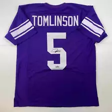 Facsimile Autographed LaDainian Tomlinson TCU Purple Reprint Jersey Size Mens XL