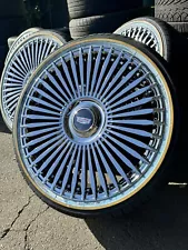 22" CADILLAC CHROME WHEELS RIMS 5x115 VOGUE TIRES Deville DTS